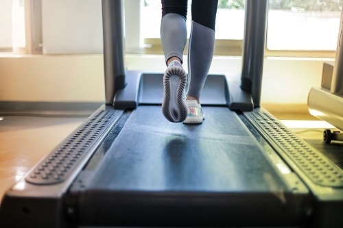 Person Running On Treadmill
